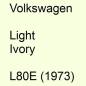 Preview: Volkswagen, Light Ivory, L80E (1973).